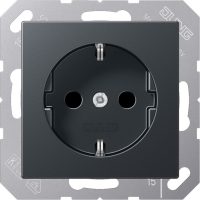 Jung SCHUKO-Steckdose o. Kralle anthrazit matt A 1520 N BF ANM