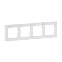 Legrand 765894 SEANO+4-fach Rahmen horizontal mit Beschriftungsfeld