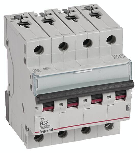 Legrand Legrand 404157 TX3 LS-Schalter B 32A 4-polig 10kA 400VAC 4TE