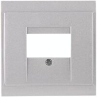 Kopp 350120180 TAE-Abdeckung M2,5x12mm für TAE-Anschlussdose Malta (Thaya) silber