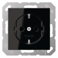 Jung A1520NBFSW SCHUKO Steckdose o.Kralle bruchsicher Serie A schwarz