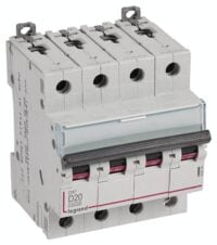 Legrand 409534 DX3 LS-Schalter D 20A 4-polig 10kA 400VAC 4TE