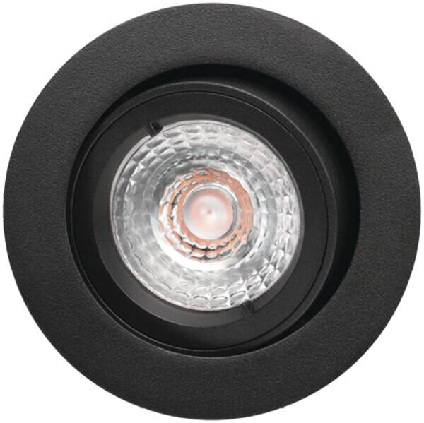 SG LEUCHTEN LED-Einbaustrahler 6,2W dimmbar JUPITER 934931 1LED schwarz 3000K weiß 455lm