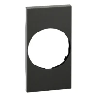 BTicino KG04 LivingNow Abdeckung für Schuko Steckdose in Farbausführung Black