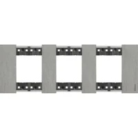 BTicino KA4802M3ZG LivingNow Abdeck- rahmen 3x2-modulig in Farbausführung Steel