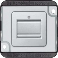 Merten Aus/Wechselschalt-Einsatz 1-polig, mattsilber MEG3116-7060
