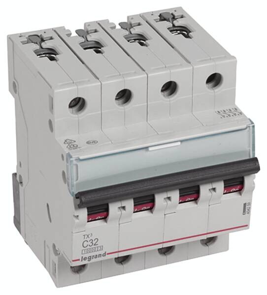 Legrand Legrand 404259 TX3 LS-Schalter C 32A 4-polig 10kA 400VAC 4TE