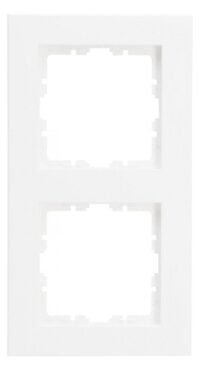 Kopp 406932008 HK07 PURE-Abdeckrahmen 2-fach Farbe:arktisweiß matt