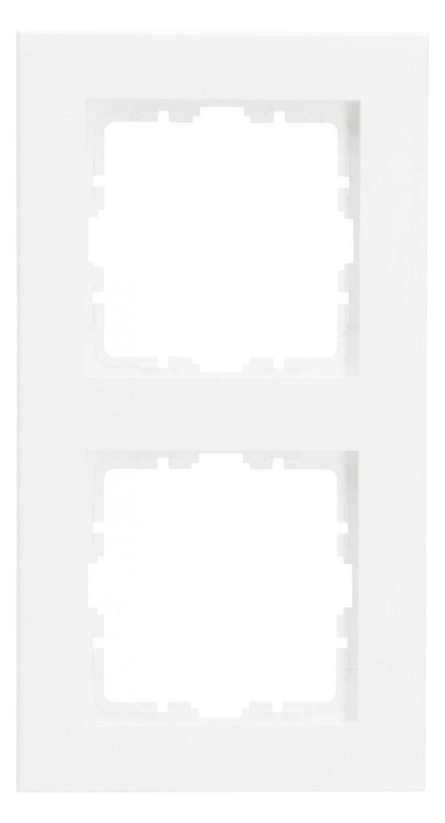 Kopp Kopp 406932008 HK07 PURE-Abdeckrahmen 2-fach Farbe:arktisweiß matt
