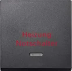 Merten Wippe Kontr Fenster anthrazit Aufdruck Heizung 431814