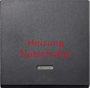 Merten Wippe Kontr Fenster anthrazit Aufdruck Heizung 431814