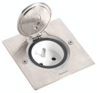 Legrand 089700 Deckelsatz quadratisch 1x2Modul Inox