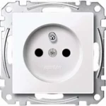 Merten Steckdose alpinweiß/gl Schuko stift BRS MEG2600-0325