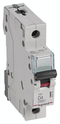 Legrand 403716 TX3 LS-Schalter D 4A 1-polig 6kA 230/400VAC 1TE
