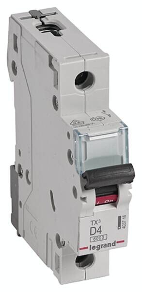 Legrand Legrand 403716 TX3 LS-Schalter D 4A 1-polig 6kA 230/400VAC 1TE