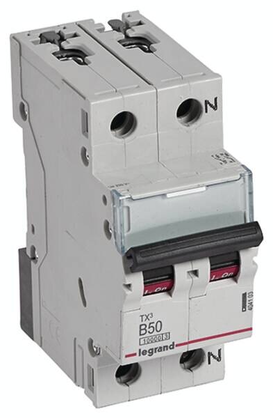 Legrand Legrand 404103 TX3 LS-Schalter B 50A 1-polig+N 10kA 230VAC 2TE