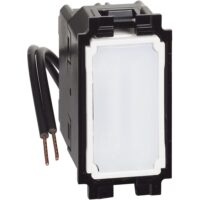 BTicino K4004LB LivingNow 1M Kreuz- schalter mit blauer LED-Beleuchtung Schraubklemme
