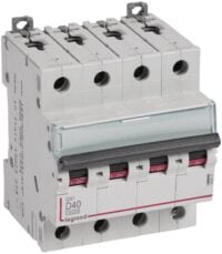 Legrand 409537 DX3 LS-Schalter D 40A 4-polig 10kA 400VAC 4TE