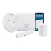 Bild vom Produkt: Homematic IP Smart Home Starterset Alarm mit Access Point, Bewegungsmelder, Fensterkontakt und Alarmsirene, HmIP-SK7