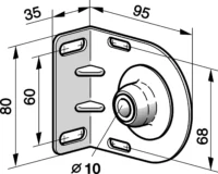 Somfy Flanschgegenlager mit Kalottenlager 9410635