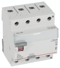 Legrand 411764 TX3 Fi-Schalter 25A 4-polig 30mA Typ A 400VAC 4TE