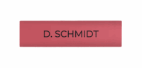 DoorBird D21x Namensschild für eine Ruftaste, individuelle Gravur – RAL 3014