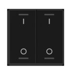 MDT Wippe für KNX Taster Light 55 schwarz matt Schalter BE-TAL55W206.B1
