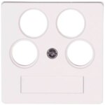 Kopp 491829003 Abdeckung für Ant steckd.4-fach TV RF 2xSAT M3x13,M3x16,M3x25 HK075 rein