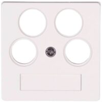 Kopp 491829003 Abdeckung für Ant steckd.4-fach TV RF 2xSAT M3x13,M3x16,M3x25 HK075 rein