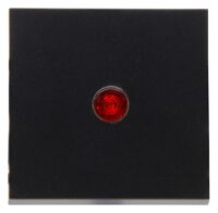 Kopp 490063000 HK07-Flächenwippe mit Linse rot Farbe:schwarz matt