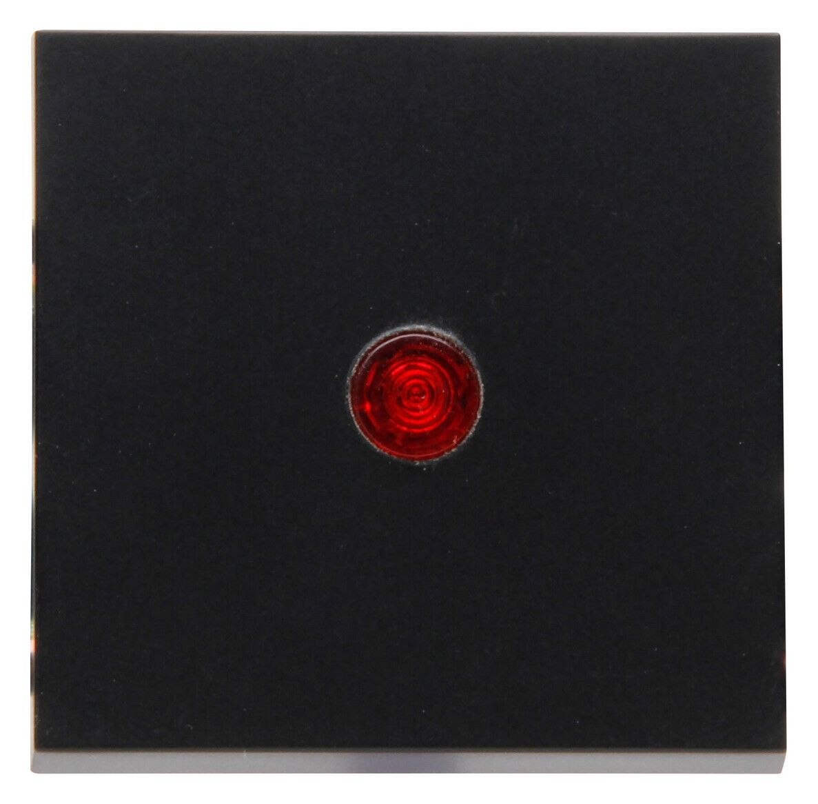 Kopp Kopp 490063000 HK07-Flächenwippe mit Linse rot Farbe:schwarz matt
