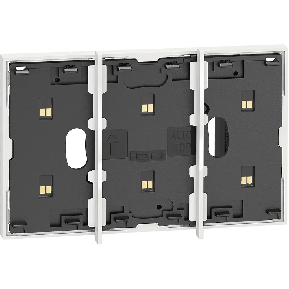 Legrand BTicino KW8102P1 LivingNow 3M Rahmen mit Busleitung f.2-modulige Dose White