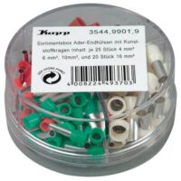Kopp 354499019 Aderendhülsen Sortiments- box 4-16qmm je 25Stk 4+6+10qmm