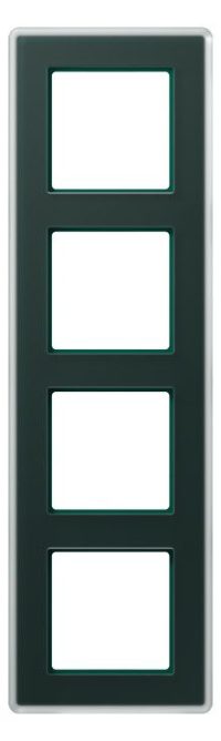 Jung AV584GLMSG Glasrahmen 4f senkr.eu.waager.e Montage Glas A VIVA sm