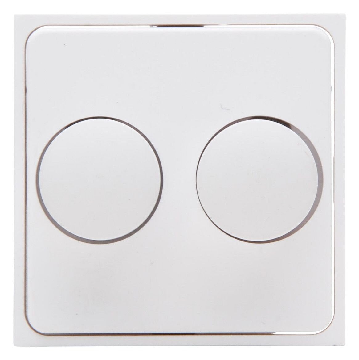 Kopp Kopp 492832183 ATHENIS-Abdeckung für Doppeldimmer Farbe:arktisweiß matt