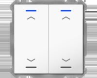 MDT KNX Taster 2-fach Light 63 weiß glänzend Jalousie BE-TAL63T2.A1