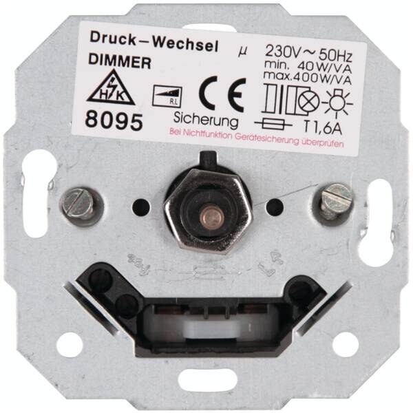 Kopp Kopp 809500187 Dimmersockel mit Druck- wechselschalter 40-400W/VA230V 50Hz