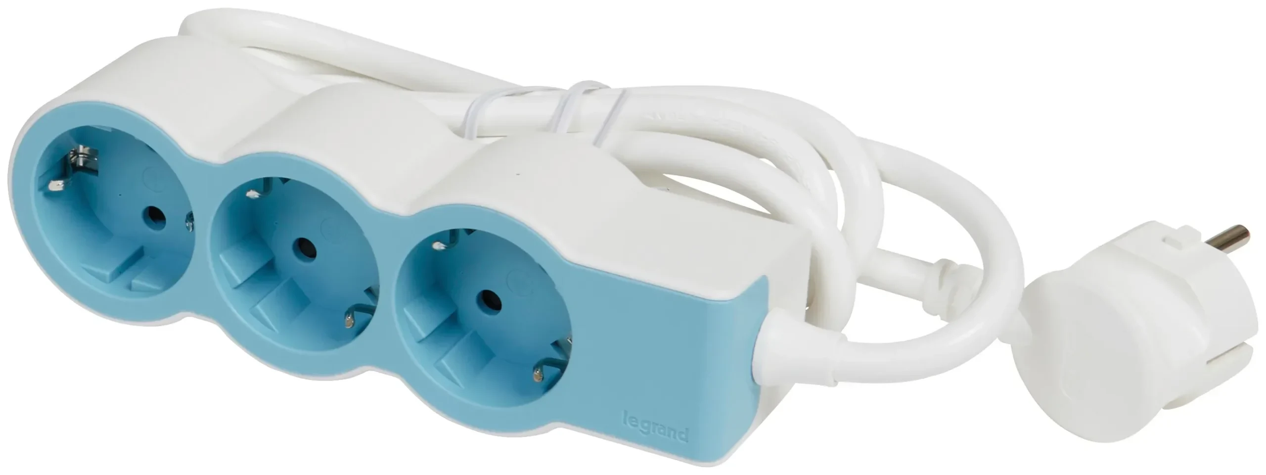 Legrand 694551 Flache Steckdosenleiste 3xSDO 1,5m Kabel Soft Blue