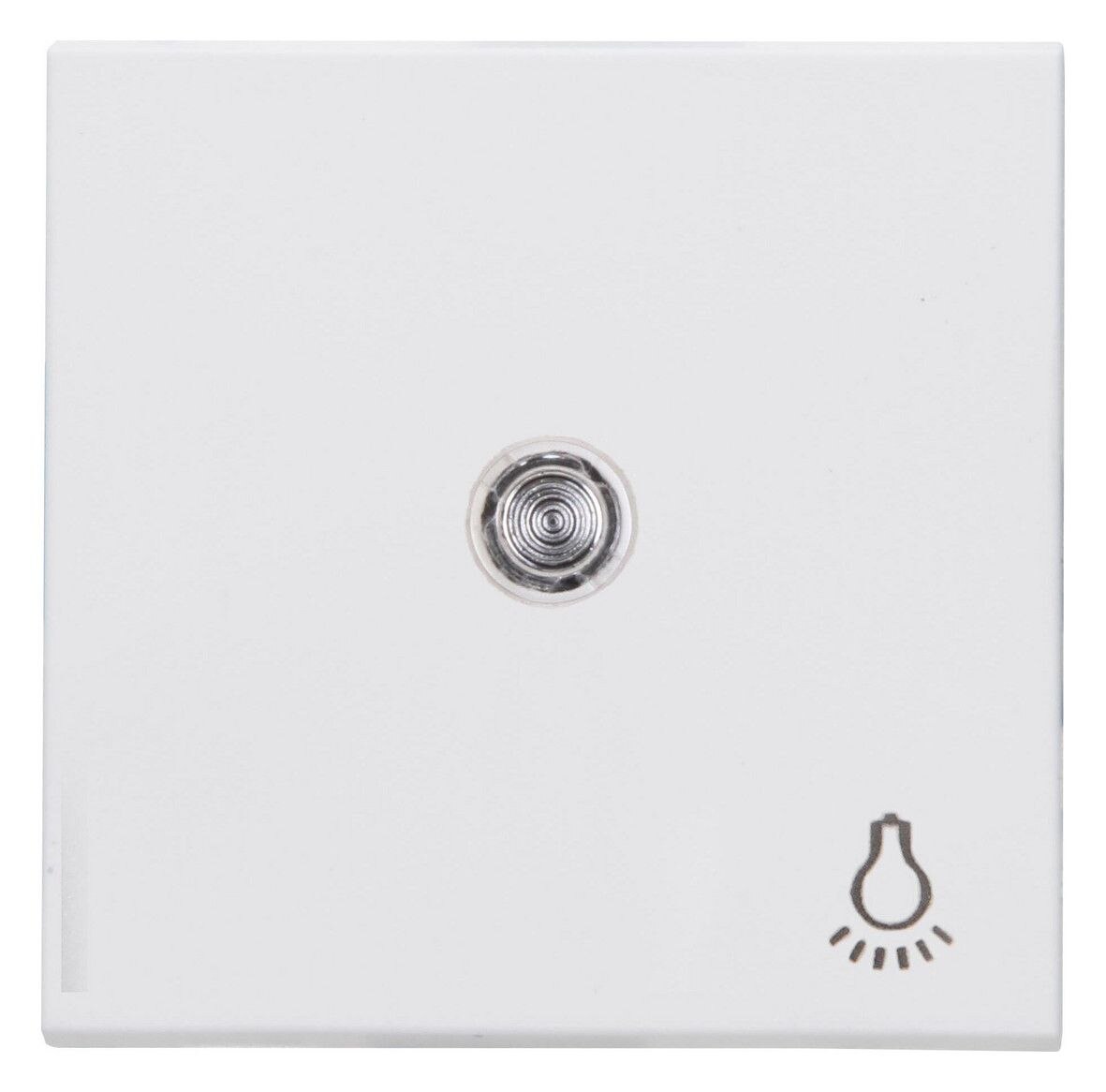 Kopp Kopp 490448003 HK07-Flächenwippe mit Linse und Symbol "Licht" Farbe:arktisweiß matt