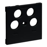 Legrand 765357 SEANO Abdeckung TV-R-SAT-SAT für Fremdfabrikate schwarz