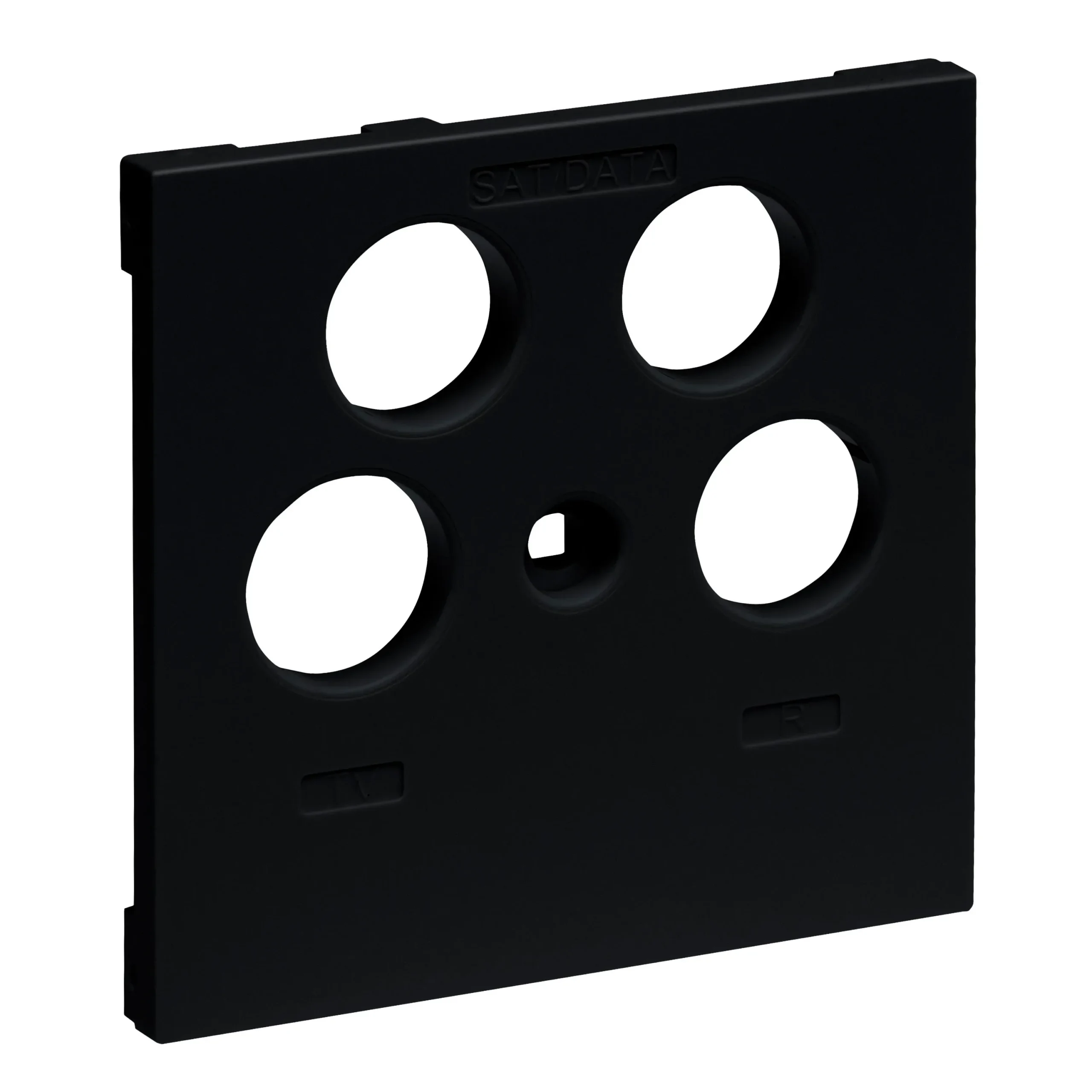 Legrand Legrand 765357 SEANO Abdeckung TV-R-SAT-SAT für Fremdfabrikate schwarz
