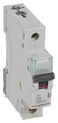 Legrand 403431 TX3 LS-Schalter C 8A 1-polig 6kA 230/400VAC 1TE
