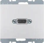 Berker VGA Steckdose aluminium mit Schraubliftklemmen 3315417003