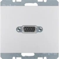Berker VGA Steckdose aluminium mit Schraubliftklemmen 3315417003