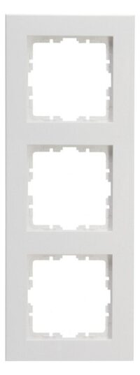Kopp 407032002 HK07 PURE-Abdeckrahmen 3-fach Farbe:arktisweiß matt