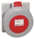 Legrand 555389 CEE-Anbausteckdose P17 Tempra Pro 5-polig 16A 250VAC rot IP66/67