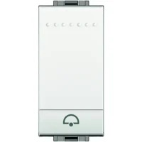 BTicino N4042N LivingLight Schließer- taster Axial 1M mit Wippe Glocke SL Weiß