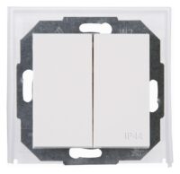 Kopp 699529084 ATHENIS IP44-Serienschalter mit Federplatte