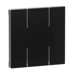 Legrand 765814 Seano 2-modulige Tastenabdeckung MyHome ohne Symbol Farbe schwarz