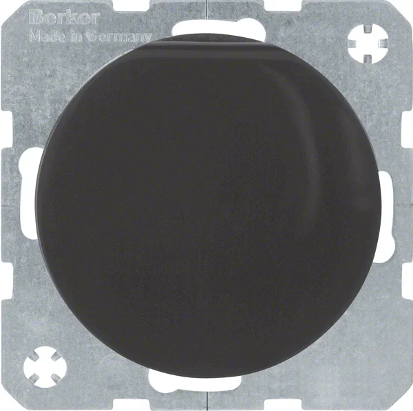 Berker Berker Steckdose schwarz/glänzend Schutzkontakt./Klappdeckel 6765832045